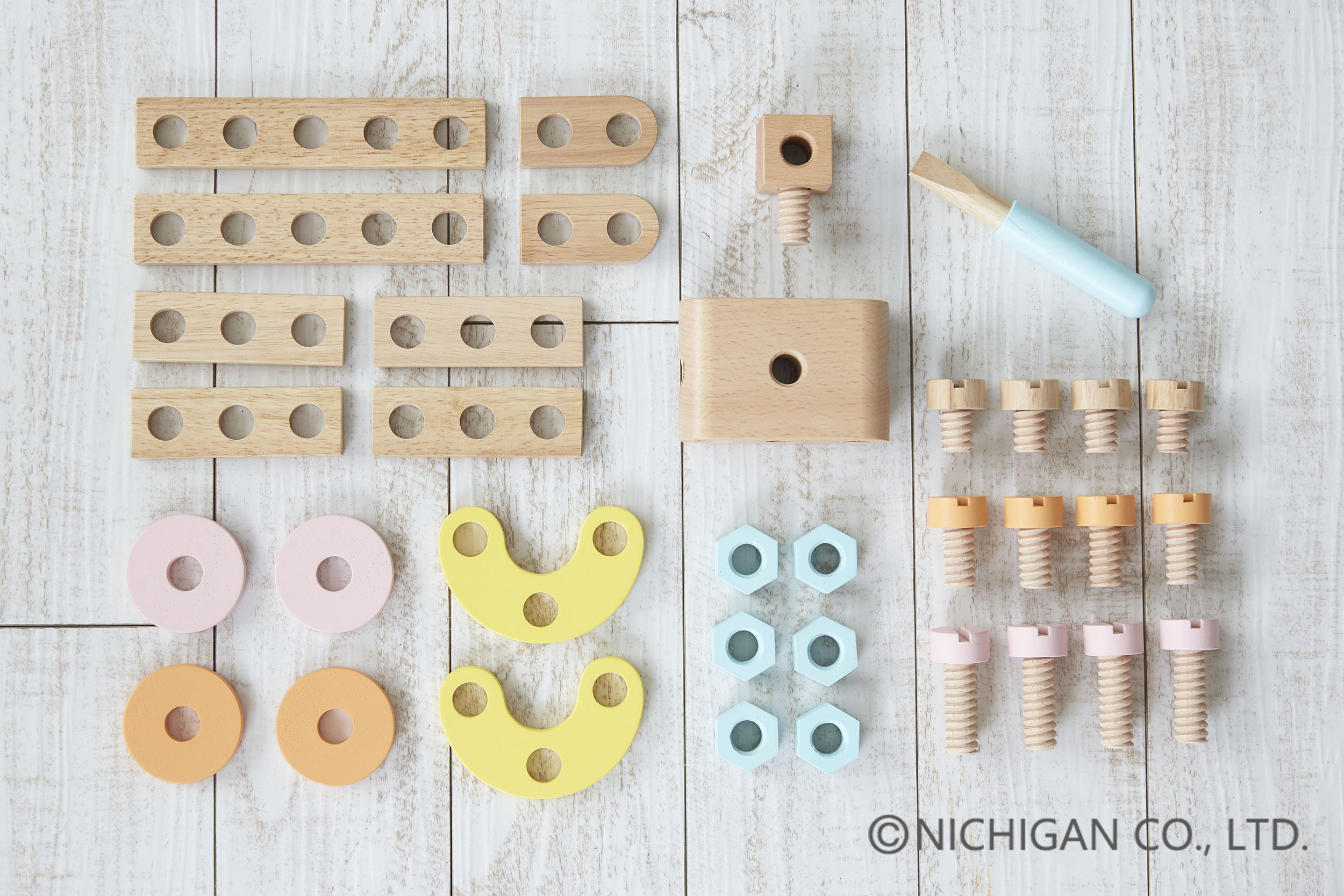 ねじってDIYセット - 木製玩具のニチガン-商品紹介