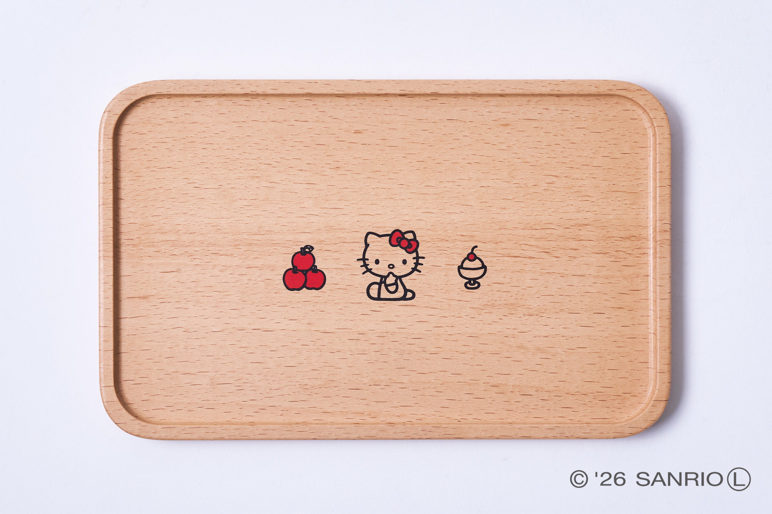 ハローキティ ウッドトレー - 木製玩具のニチガン-商品紹介