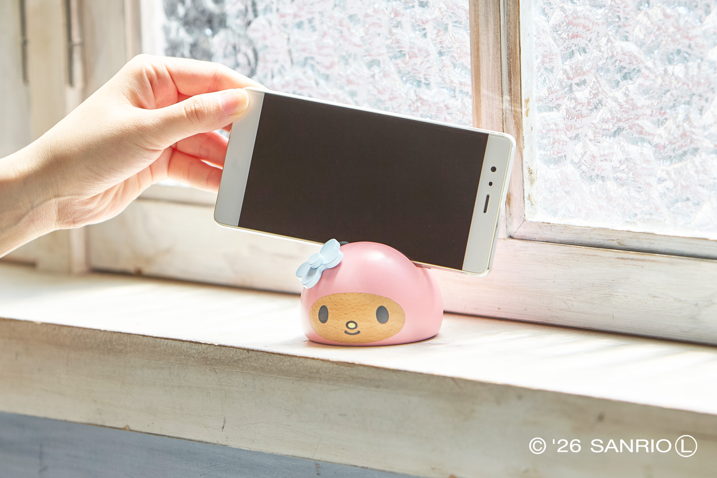 マイメロディ スマホスタンド - 木製玩具のニチガン-商品紹介