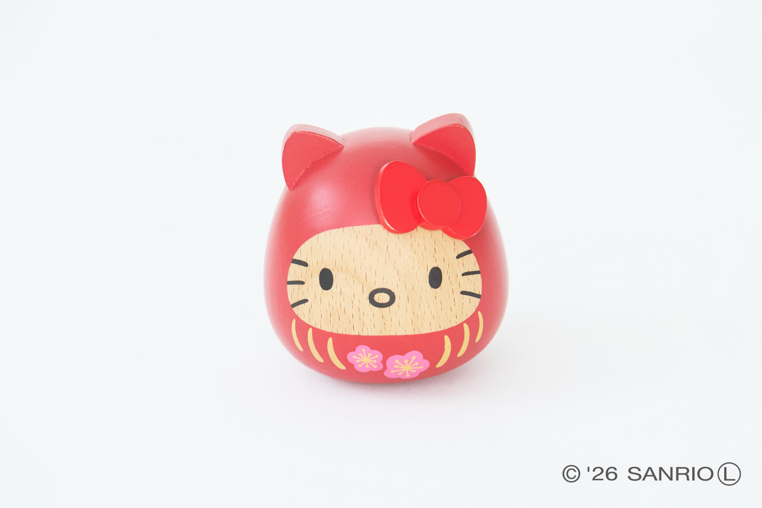 ハローキティ 木製だるま - 木製玩具のニチガン-商品紹介